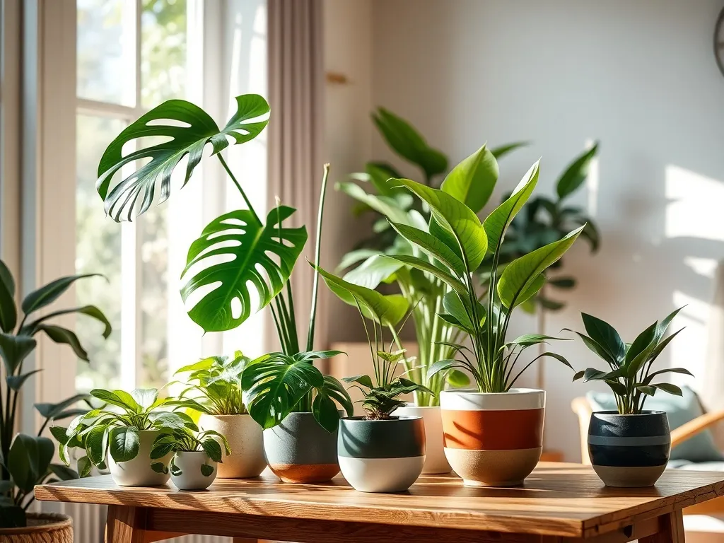 Kwiaty doniczkowe zielone z dużymi liśćmi – najlepsze gatunki do domu