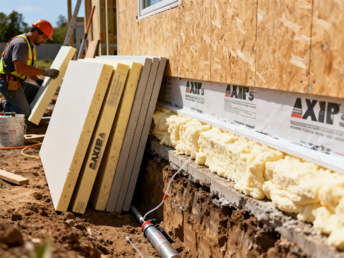 Materiały stosowane do ocieplania fundamentów przy odsłoniętej ścianie